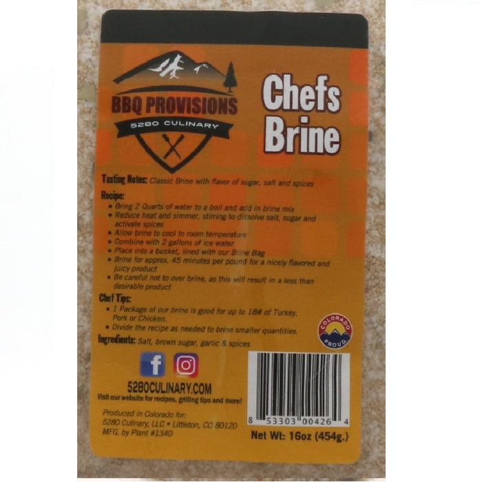 5280 Culinary BBQ Provisions Chefs Brine Mix 16 oz