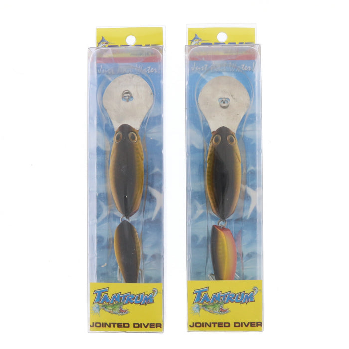 Braid #414-35 6" Tantrum Jointed Diver Bait/Lure Gold/Black ~ 2-Pack