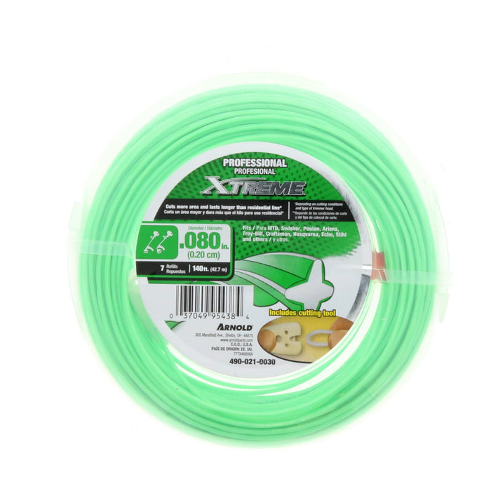 Arnold #490-021-0030 Xtreme Professional Grade 0.080 in. D X 140 ft. L Trimmer Line