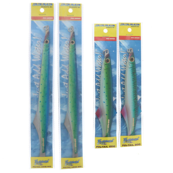 Braid Tantrum Fin-Tail 200 Jigs 7oz Saltwater Lures ~ 4-Pack