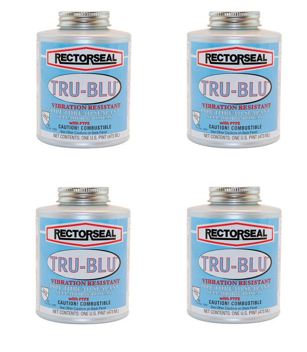 RectorSeal #31431 Tru-Blu Blue Pipe Thread Sealant ~ 4-Pack ~ 64 oz Total