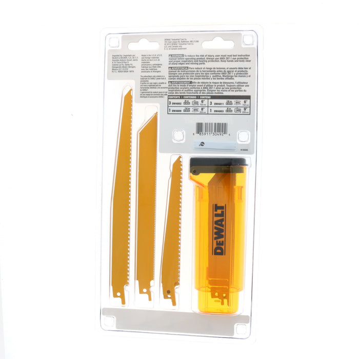 DeWalt #DWA-4849 8 Piece Reciprocating Saw Blade Kit