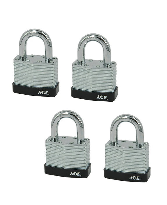 Ace Hardware #740DB-TW 1-5/16" x 1-1/2" x 7/8" Steel Double Locking Padlock Keyed Alike ~ 2-Pack ~ 4 Locks Total