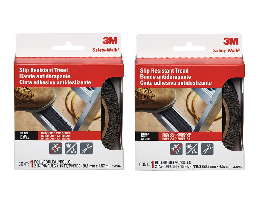 3M #610B-R2X180 Anti-Slip Step and Ladder Tread Tape 2" X 15' ~ 2-Pack ~ 30' Total