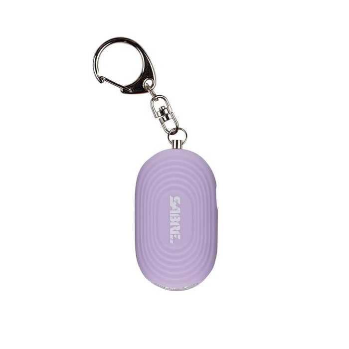 Sabre Lavender Plastic Personal Alarm w/LED & Snap Hook ~ 2-Pack