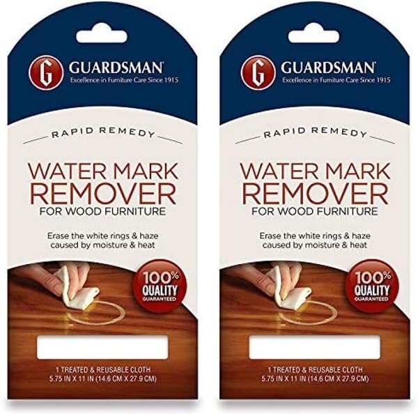 Guardsman #405200 No Scent White Ring Remover Wipes ~ 2-Pack