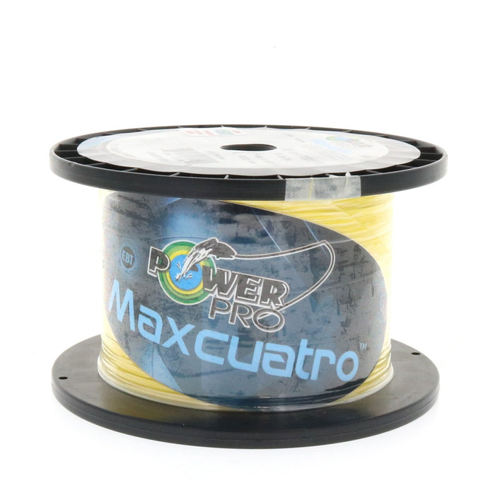 PowerPro Maxcuatro Microfilament Braid Fishing Line 30lbs 1500yds Hi Vis Yellow