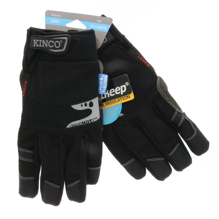 Kinco #2051 HydroFlector Glove XX-Large Black Waterproof