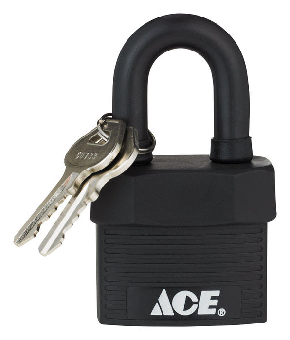 Ace Hardware #382-40051 1-5/8"  X 1-3/4" X 1-1/8" Steel All Weather Double Locking Padlock