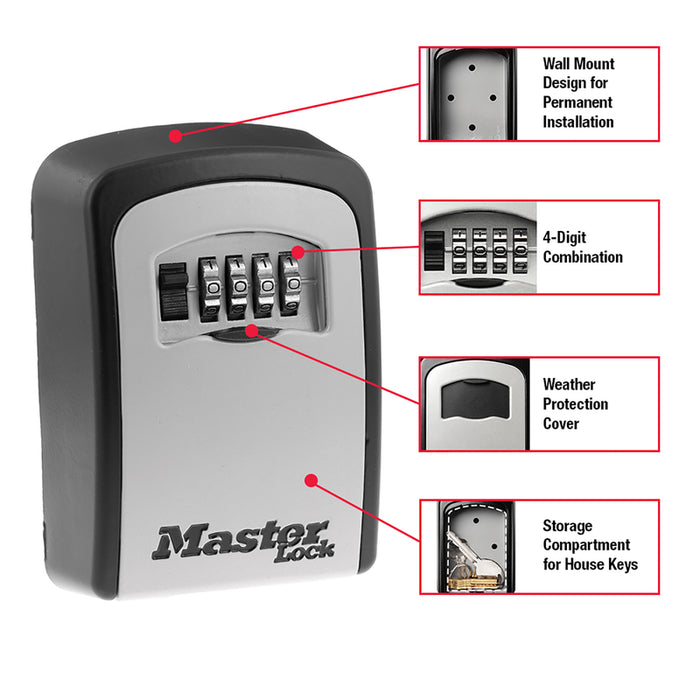 Master Lock #5401D Gray Locked Key Storage