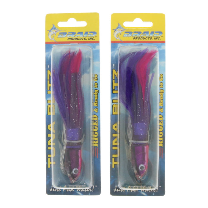 Braid #825-31 Tuna Blitz Lure Purple/Pink 1.5oz ~ 2-Pack