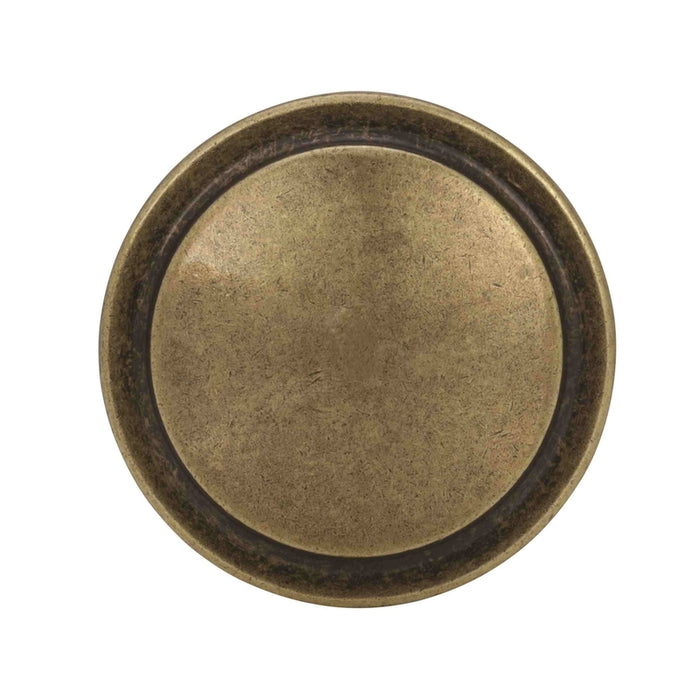 Amerock #BP3443BB Allison Round Cabinet Knob 1-1/4 in. D 13/16 in. Burnished Brass ~ 6-Pack