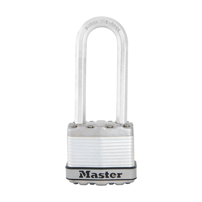 Master Lock #M1XKADLJCCSEN 1-9/16 in. H X 11/16 in. W X 1-3/4 in. L Steel Dual Ball Bearing Locking Padlock Keyed A