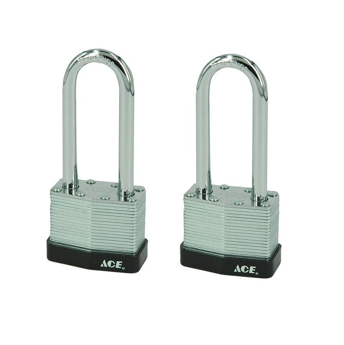 Ace Hardware #740DBLL 1-5/16" H x 1-9/16" W Steel Double Locking Anti-Pick Padlock ~ 2-Pack