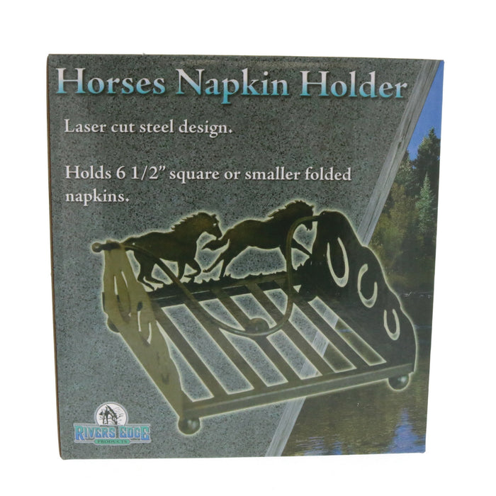 Rivers Edge #1655 Horses Napkin Holder