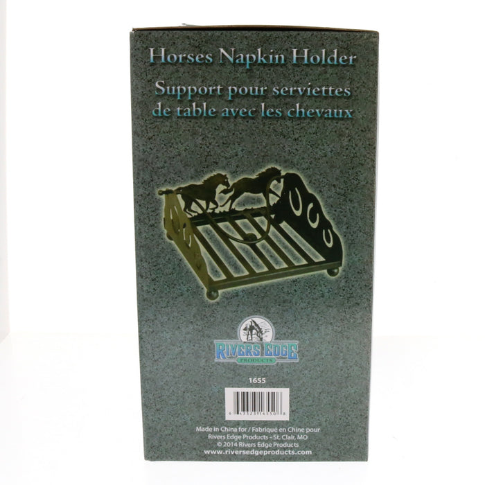 Rivers Edge #1655 Horses Napkin Holder