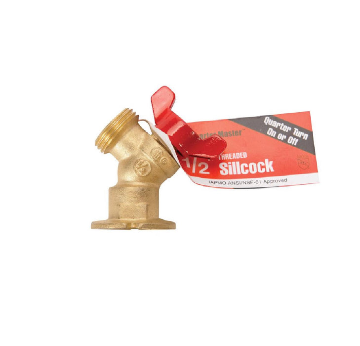 Homewerks #VSCQTRB3 1/2 in. FIP X 3/4 in. MHT Brass Sillcock Valve