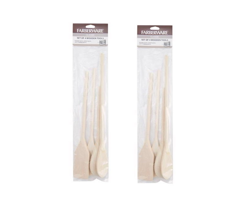 Farberware #5216051 Beige Wood Spoons ~ 2-Pack