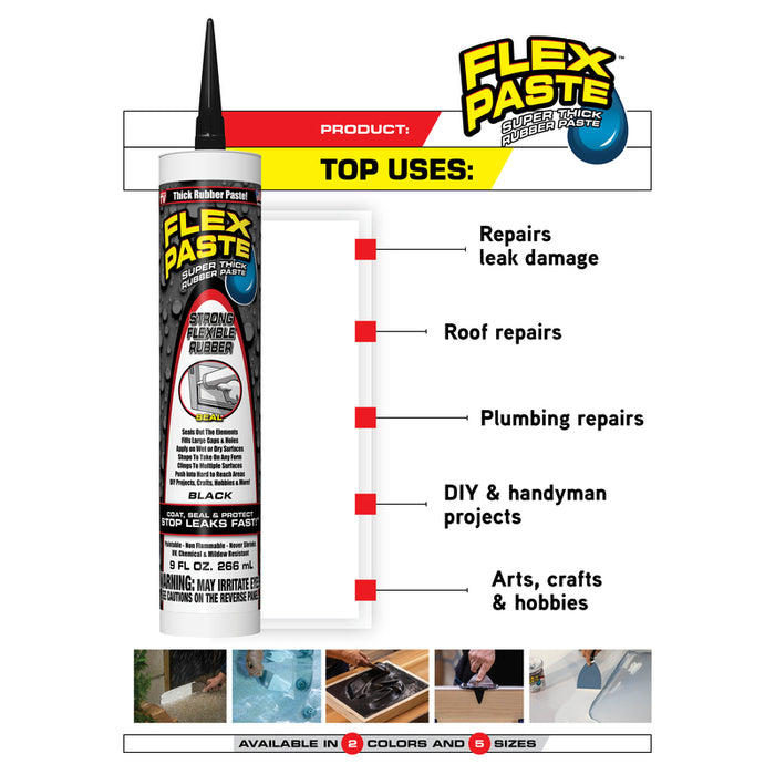 FLEX SEAL #PFSWHTR10 Family of Products FLEX PASTE Rubber Paste Rubber Paste ~ 2-Pack