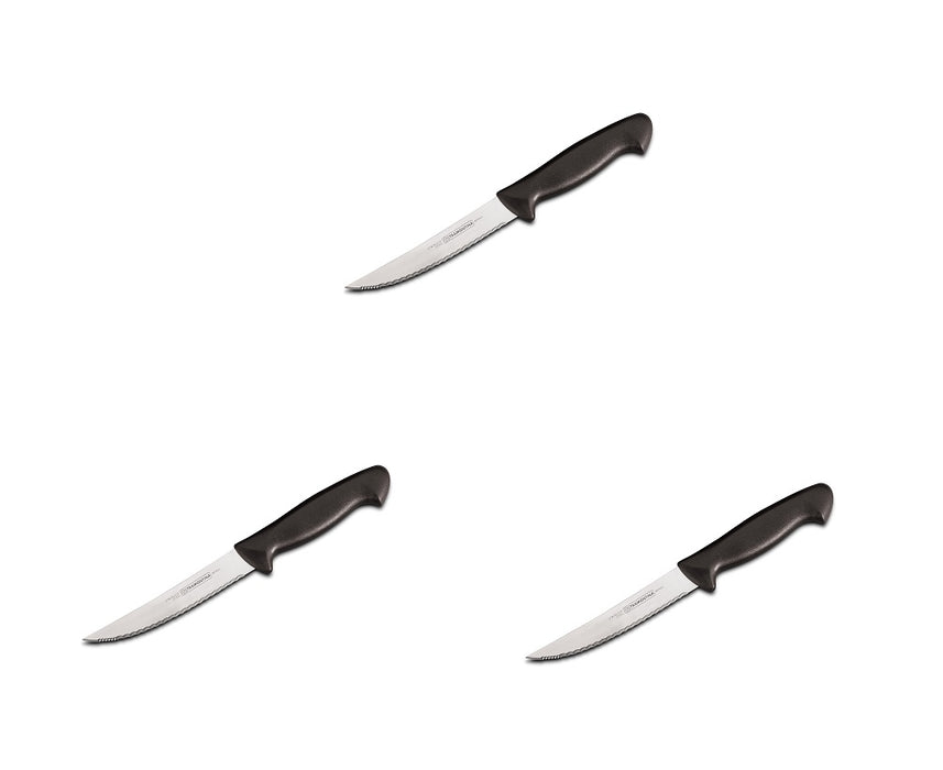 Tramontina #80020/005 Stainless Steel Steak Knife ~ 3-Pack