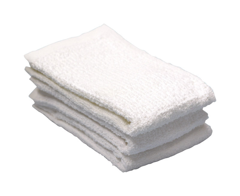 Ritz #10016 Soap&Water White Cotton Solid Bar Mop Dish Cloth 3 pk