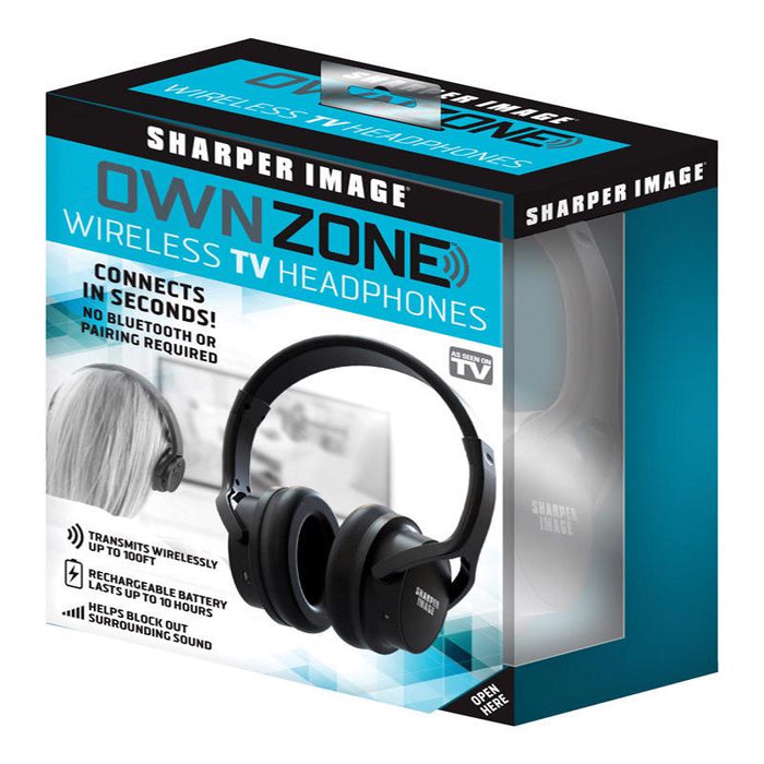 Sharper Image #WN011112 Own Zone Wireless Over The Ear TV Headphones 1 pk