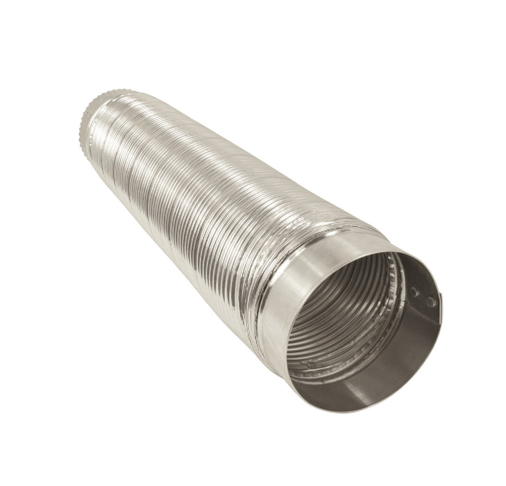 Ace Hardware #ACEMAC36024 4.38 in. L X 4.375 in. D Silver/White Aluminum Semi-Rigid Vent Duct