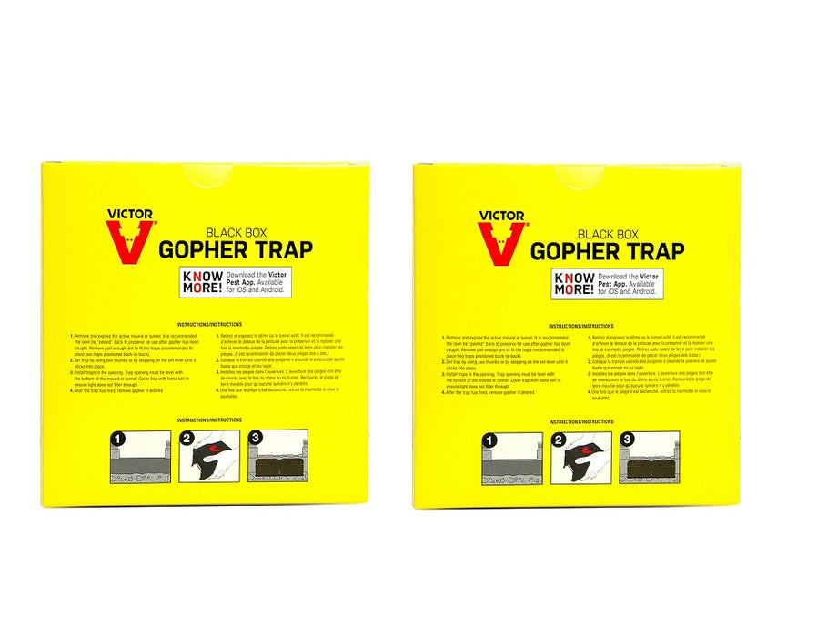 Victor #626 Black Box Choker Loop Gopher Trap ~ 2-Pack