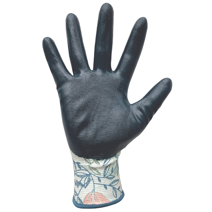 Digz L Nitrile Multicolored Gardening Gloves ~ 3-Pack