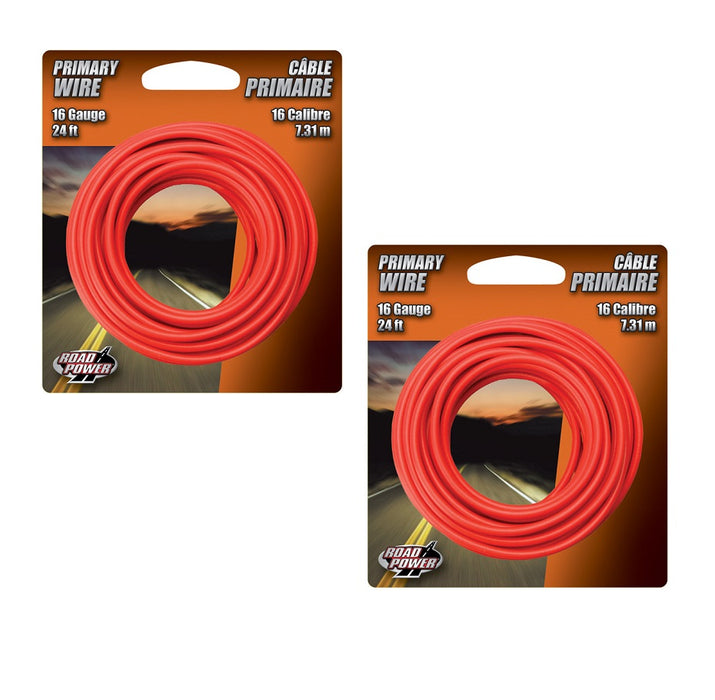 Coleman #55668033 Cable 16 Ga. Primary Wire Red ~ 2-Pack ~ 48' Total