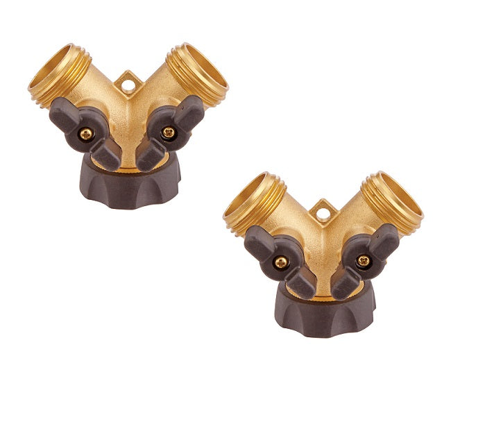 Ace Hardware #GT3160 Brass Threaded Male 2-Way Shut-off Valve ~ 2-Pack