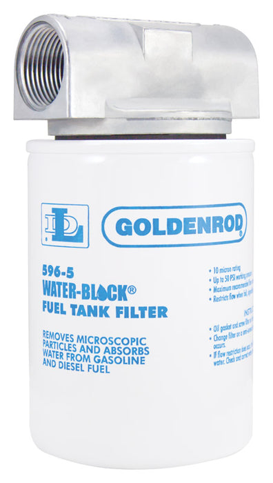 Goldenrod #596 Steel Spin on Water Block Fuel Filter 25 gpm