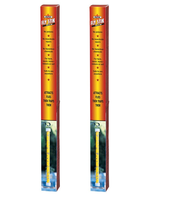 Starbar #11736 Indoor and Outdoor Hanging Fly Stik Fly Trap ~ 2-Pack