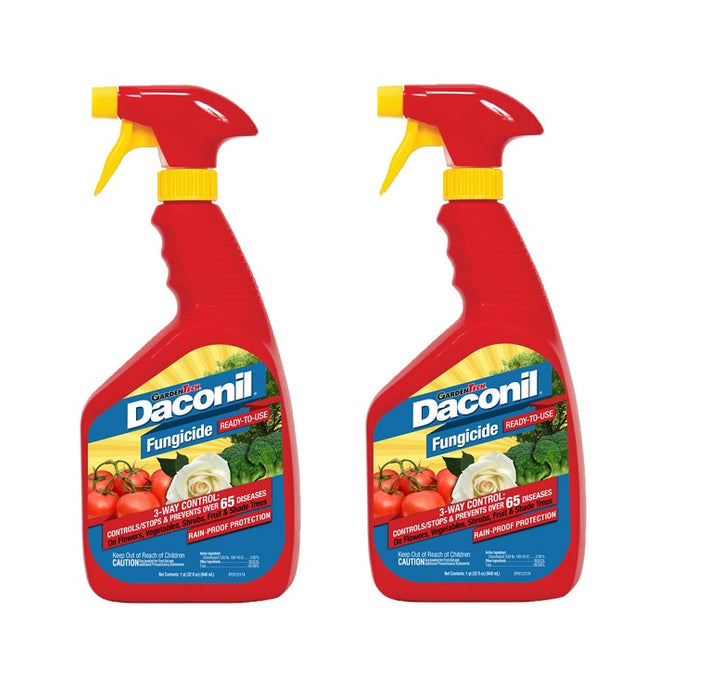 GardenTech #100536523 Daconil Liquid Fungicide For Garden ~ 2 Pack ~ 64 oz Total
