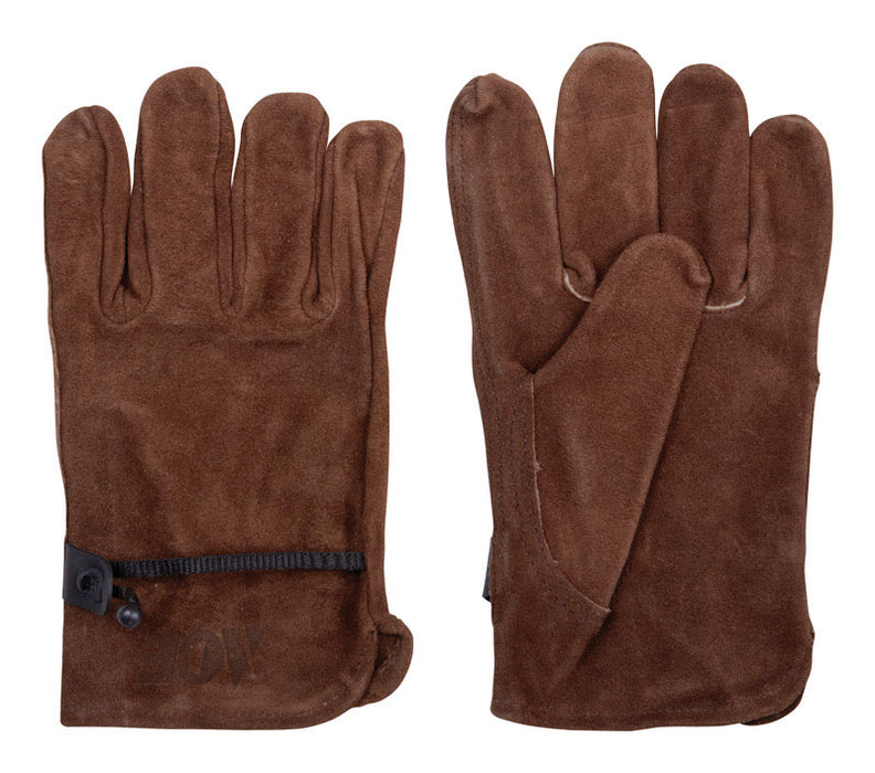 Ace #1004M-ACE M Suede Cowhide Driver Brown Gloves ~ 2-Pack