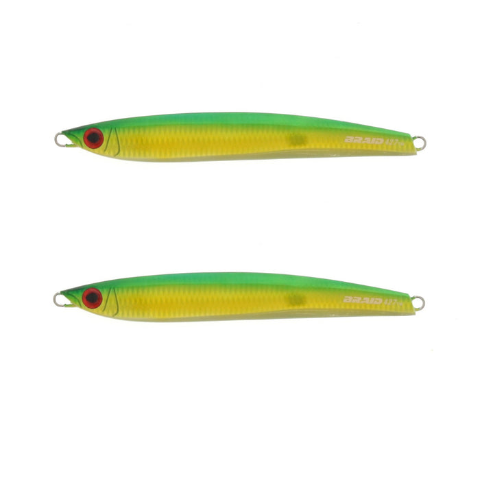 Braid #427-14 Tantrum Hammer Jigs Green Yellow 13 1/4 oz ~ 2-Pack