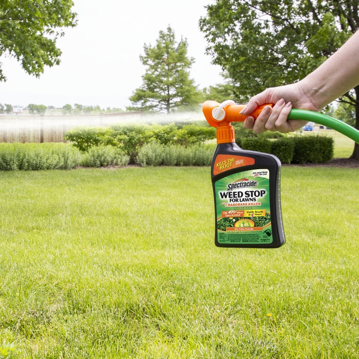 Spectracide #HG-95703 Weed Stop Crabgrass Killer RTS Hose-End Concentrate ~ 2 Pack ~ 64 oz Total