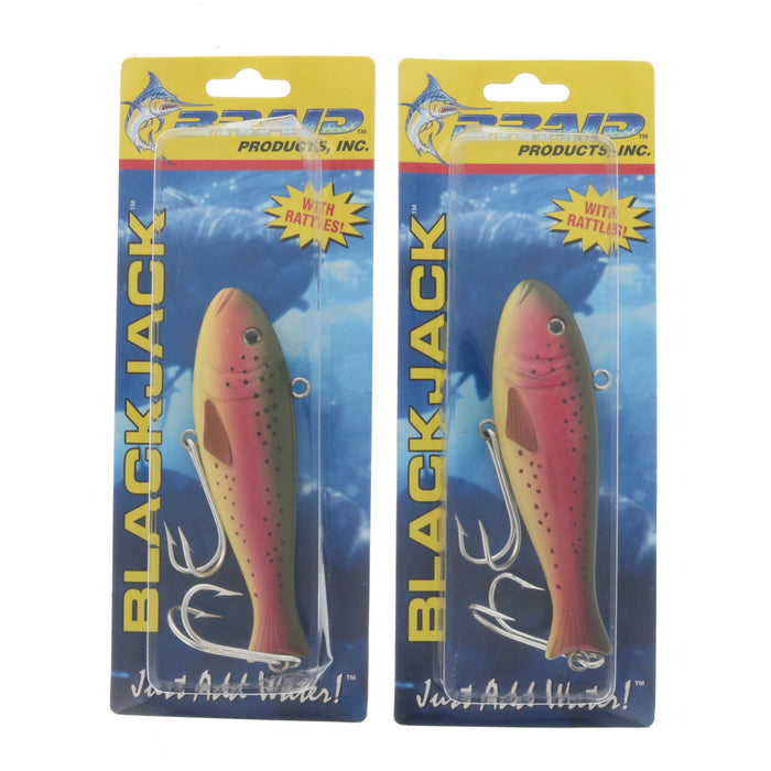 Braid #917 Black Jack 4" Rainbow Trout Bait Lure ~ 2-Pack