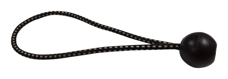 AHC #DR77346 Black Bungee Ball Cord 9 in. L X 0.2 in. 50 lb ~ 50-Pack