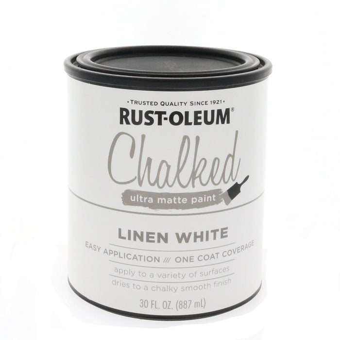 Rust-Oleum #285140 Chalked Ultra Matte Paint Linen White