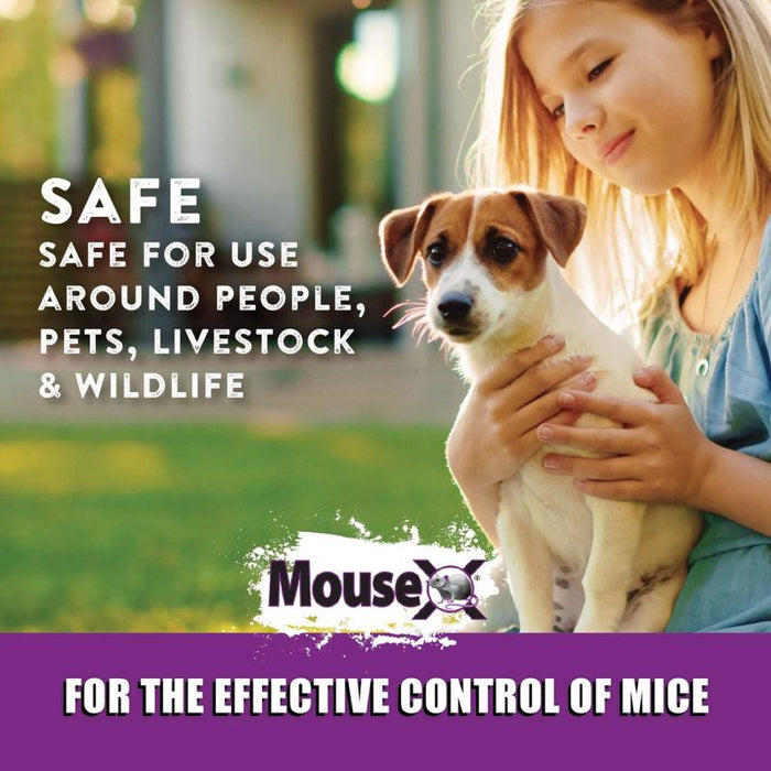 MouseX #620200-6D Non-Toxic Bait Pellets For Mice ~ 2-Pack ~ 16 oz Total