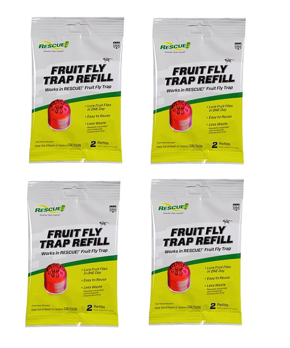 Rescue #FFTA-DB12 Fruit Fly Trap Refill 0.51 oz ~ 4-Pack