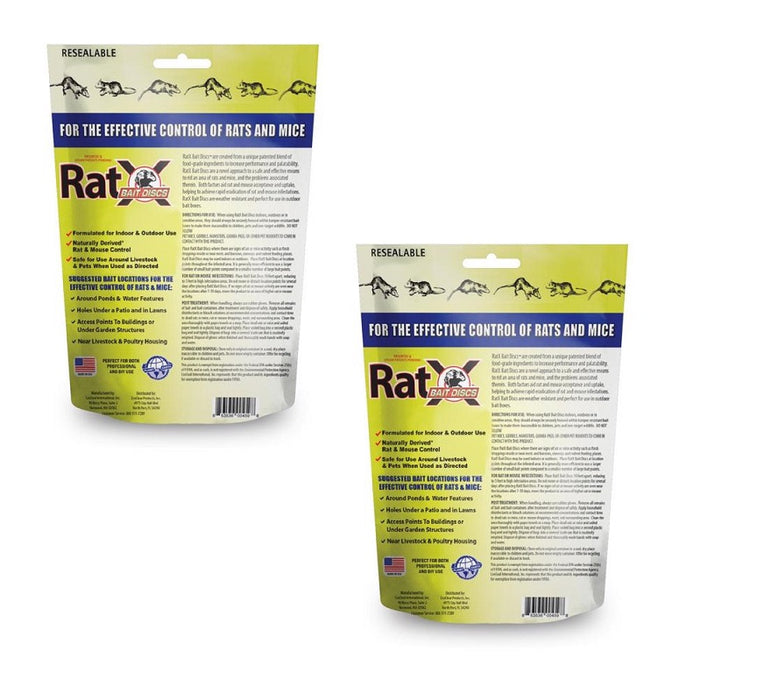 RatX #620118 Non-Toxic Bait Pellets For Mice and Rats ~ 2-Pack ~ 4lbs Total