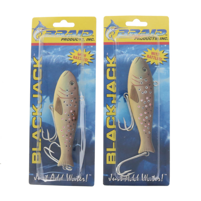 Braid #917 Black Jack 4" Brown Trout Bait Lure ~ 2-Pack