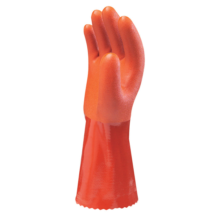 Atlas #620L-09.RT Unisex Indoor/Outdoor Chemical Gloves Orange L ~ 2-Pack