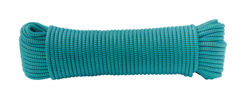 Ace #851151 3/16 in. D X 100 in. L Green Diamond Braided Poly Rope ~ 2-Pack