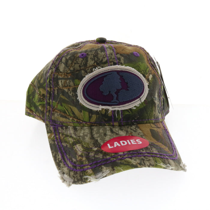 Outdoor Cap #WHS15LMOCM 9005 Mossy Oak ladies Fit Baseball Cap Camo Purple Embroidered Logo