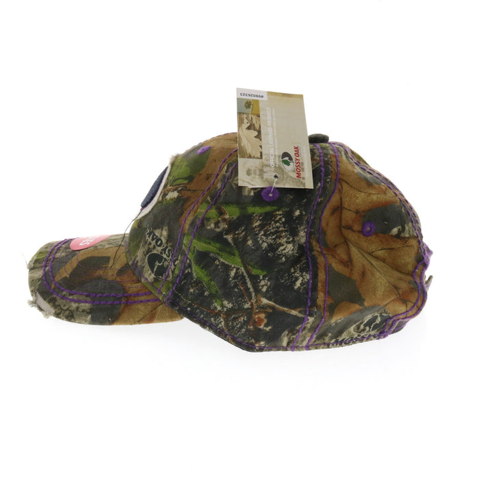 Outdoor Cap #WHS15LMOCM 9005 Mossy Oak ladies Fit Baseball Cap Camo Purple Embroidered Logo