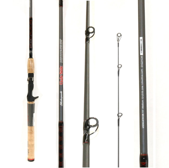 Shakespeare #USISCA701M Ugly Stik Inshore Select 7' Medium Casting Rod