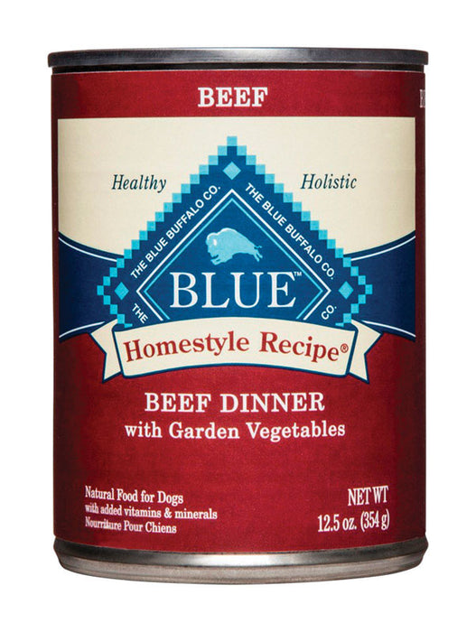 Blue Buffalo All Ages Beef Dinner Wet Dog Food 12.5 oz ~ 12-Pack